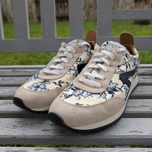 Rag & Bone Mixed Media Yellow Floral Retro Runner, sz39